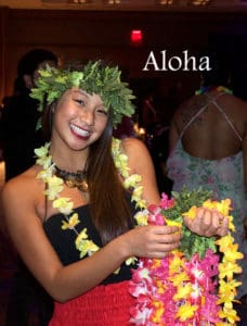 Aloha with an smile with Hula Dancers